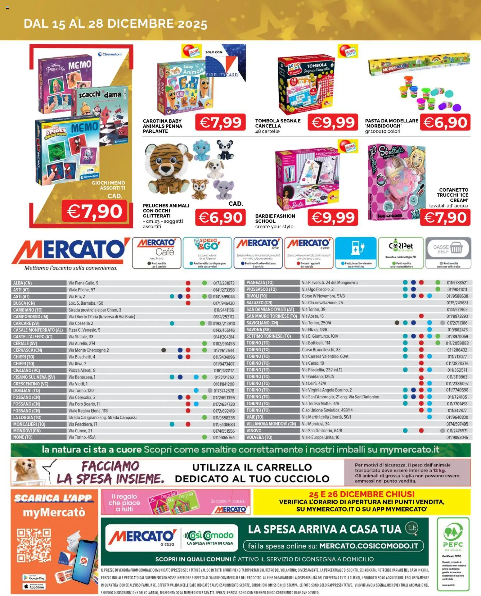 Volantino Mercatò del 15.12.2025 | Pagina: 16 | Prodotti: Acqua, Pasta, Carrello, Sofá
