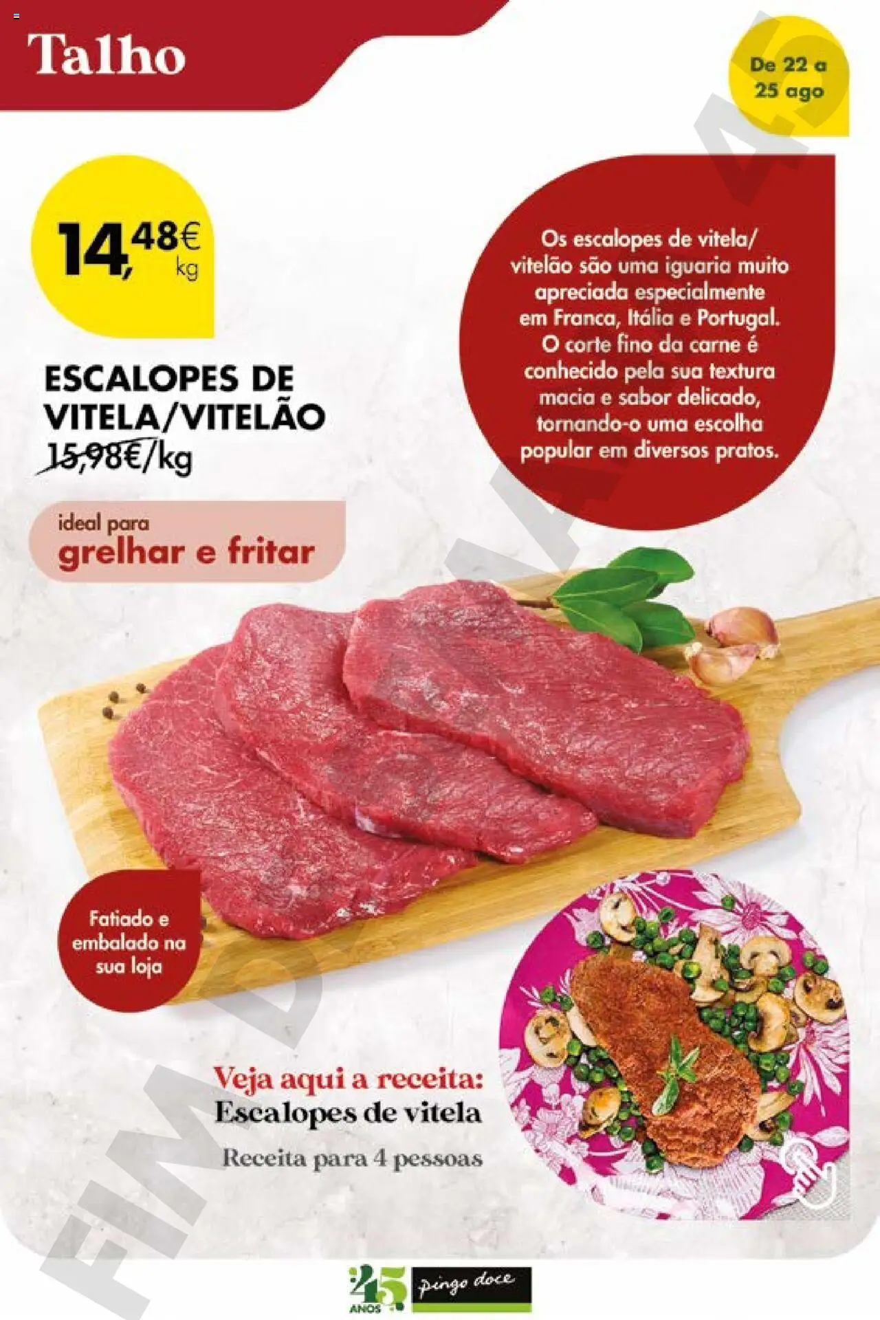 Pingo Doce Poupe este Fim de Semana │ válido de 22.08.2025 | Página: 10 | Produtos: Vitela, Carne