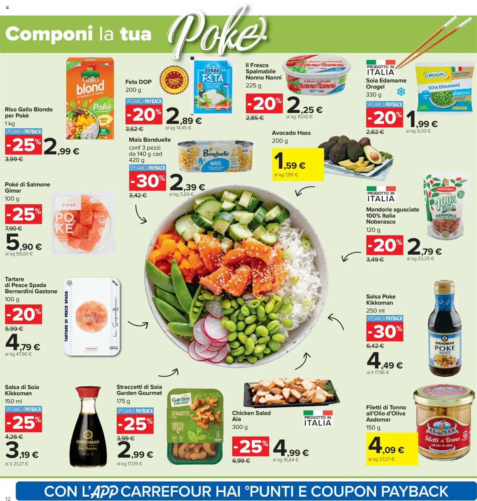 Volantino Carrefour del 21.04.2026 | Pagina: 12 | Prodotti: Riso, Salsa, Mandorle, Mais