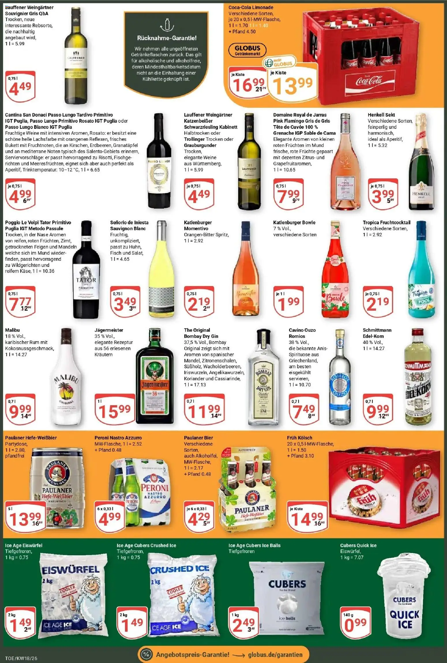 Globus Prospekt Tönisvorst	 – gültig ab 27.04.2026 | Seite: 3 | Produkte: Granatapfel, Fisch, Jägermeister, Gin