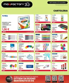 Anteprima del volantino Volantino Max Factory valido a partire dal 09.10.2025 | Pagina: 37 | Prodotti: Colla, Pennarelli, Pastelli, Correttore