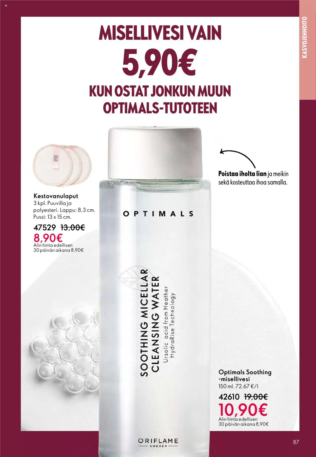 Oriflame - Esite 14 – voimassa 08.10.2025 alkaen | Sivu: 87 | Tuotteet: Misellivesi