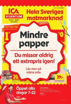 ICA Kvantum - Sjöbo - Förhandsvisning av reklamblad från butik ICA Kvantum aktuell från 23.03.2026