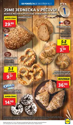 Lidl leták od 14.07.2025 | Strana: 11 | Produkty: Donut, Pečivo, Croissant, Lámankový chléb