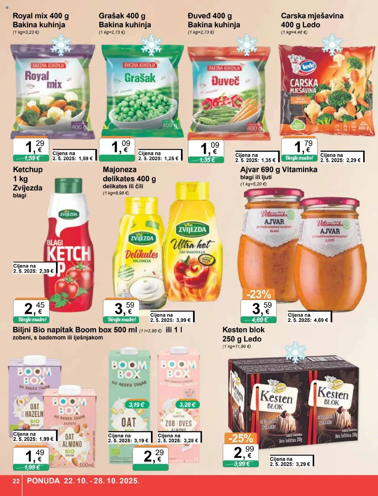 KTC katalog | vrijedi od 22.10.2025 | Stranica: 22 | Proizvodi: Kesten, Ajvar, Čili, Kuhinja