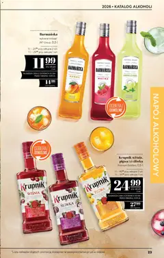 Pogląd oferty "POLOmarket katalog - Alkoholi" - ważna od 05.03.2026 | Strona: 19 | Produkty: Mango, Limonka, Pigwa, Malina