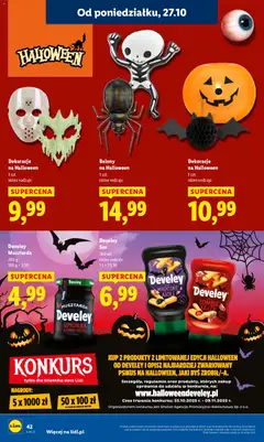 Pogląd oferty "Develey Musztarda, 200 g" - ważna od 27.10.2025 | Strona: 46 | Produkty: Musztarda, Sos