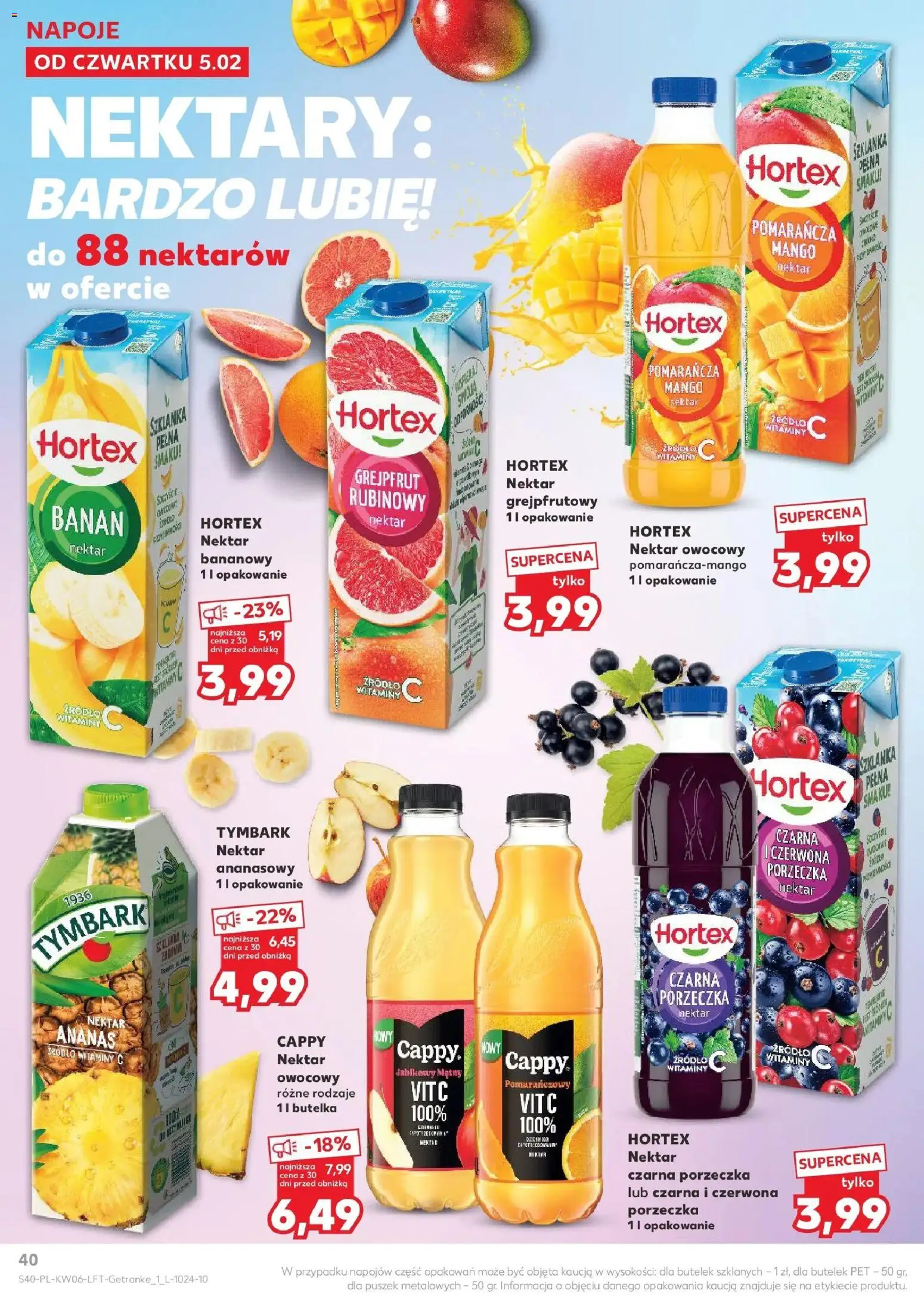 Kaufland gazetka od 05.02.2026 | Strona: 40 | Produkty: Porzeczka, Banan, Ananas, Grejpfrut