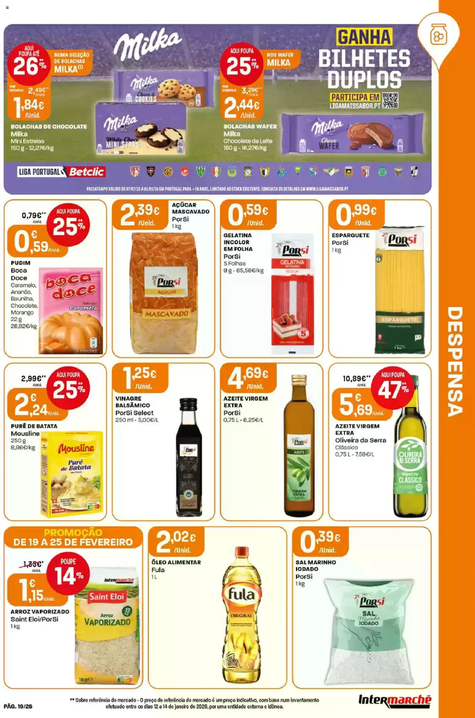 Intermarché Folheto Contact │ válido de 19.02.2026 | Página: 19 | Produtos: Batata, Bolachas, Base, Arroz