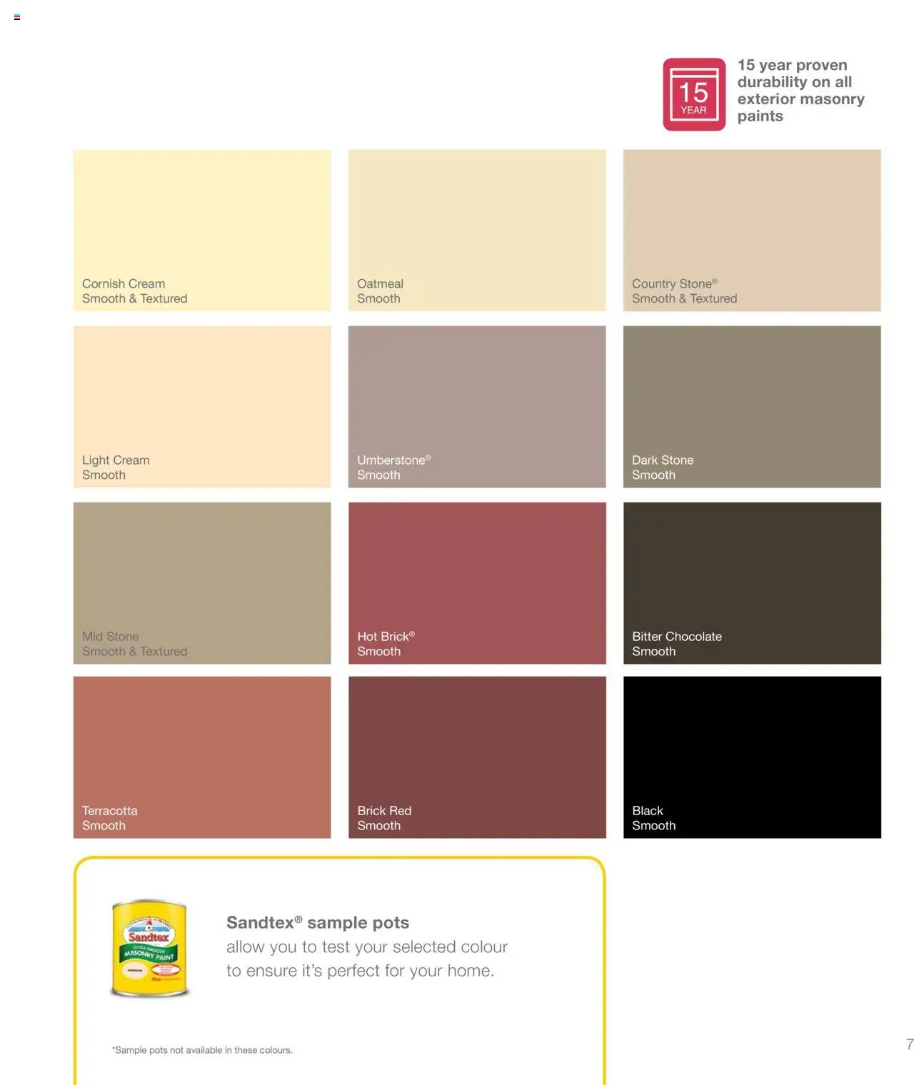  | Page: 7 | Products: Paint, Chocolate, Cream