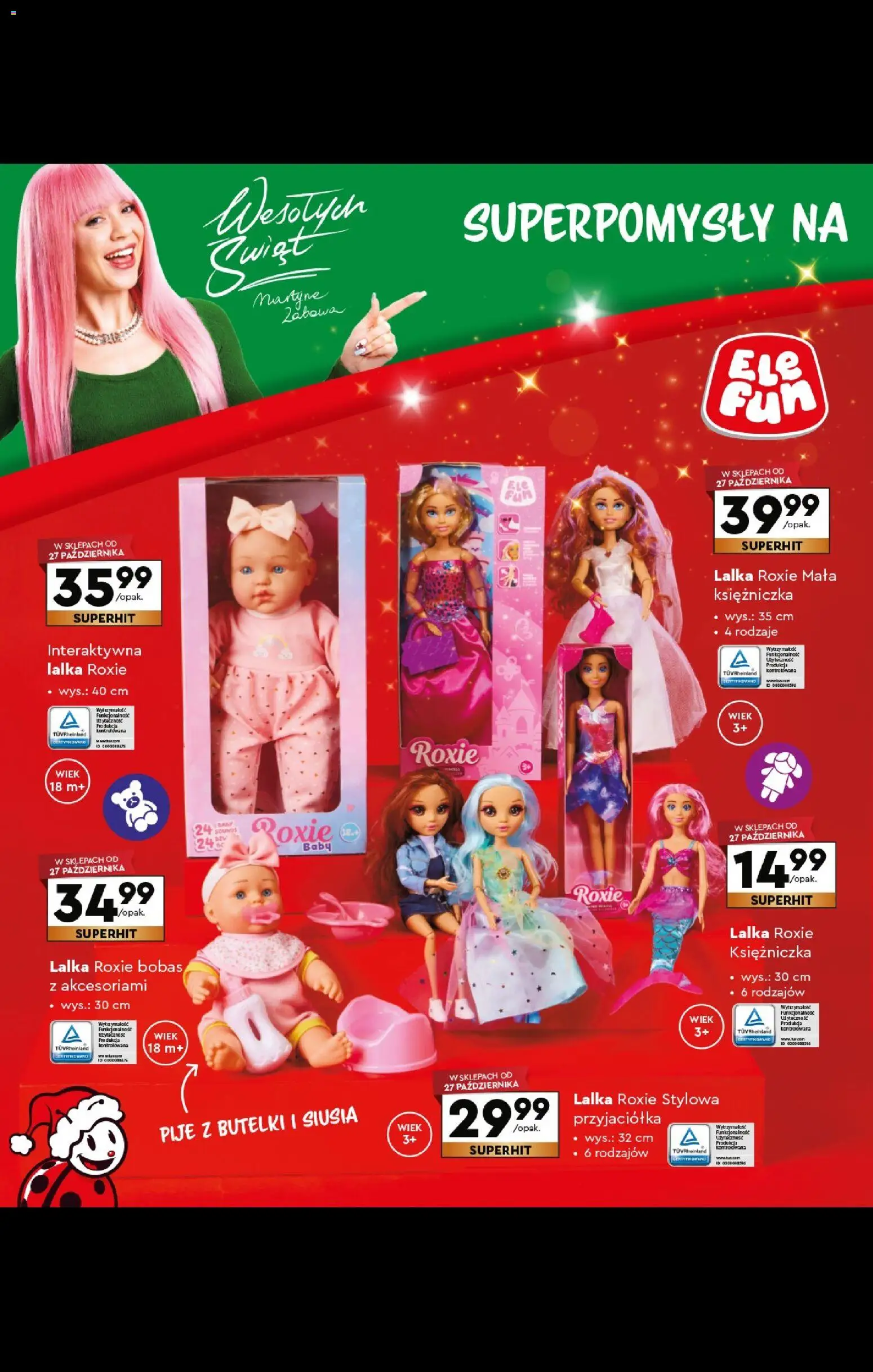 Biedronka gazetka - Kraina zabawek od 27.10.2025 | Strona: 8 | Produkty: Lalka