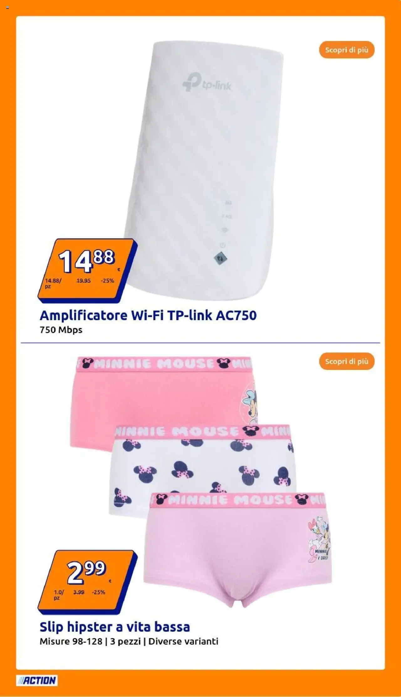 Volantino Action del 20.08.2025 | Pagina: 5 | Prodotti: Slip, Mouse