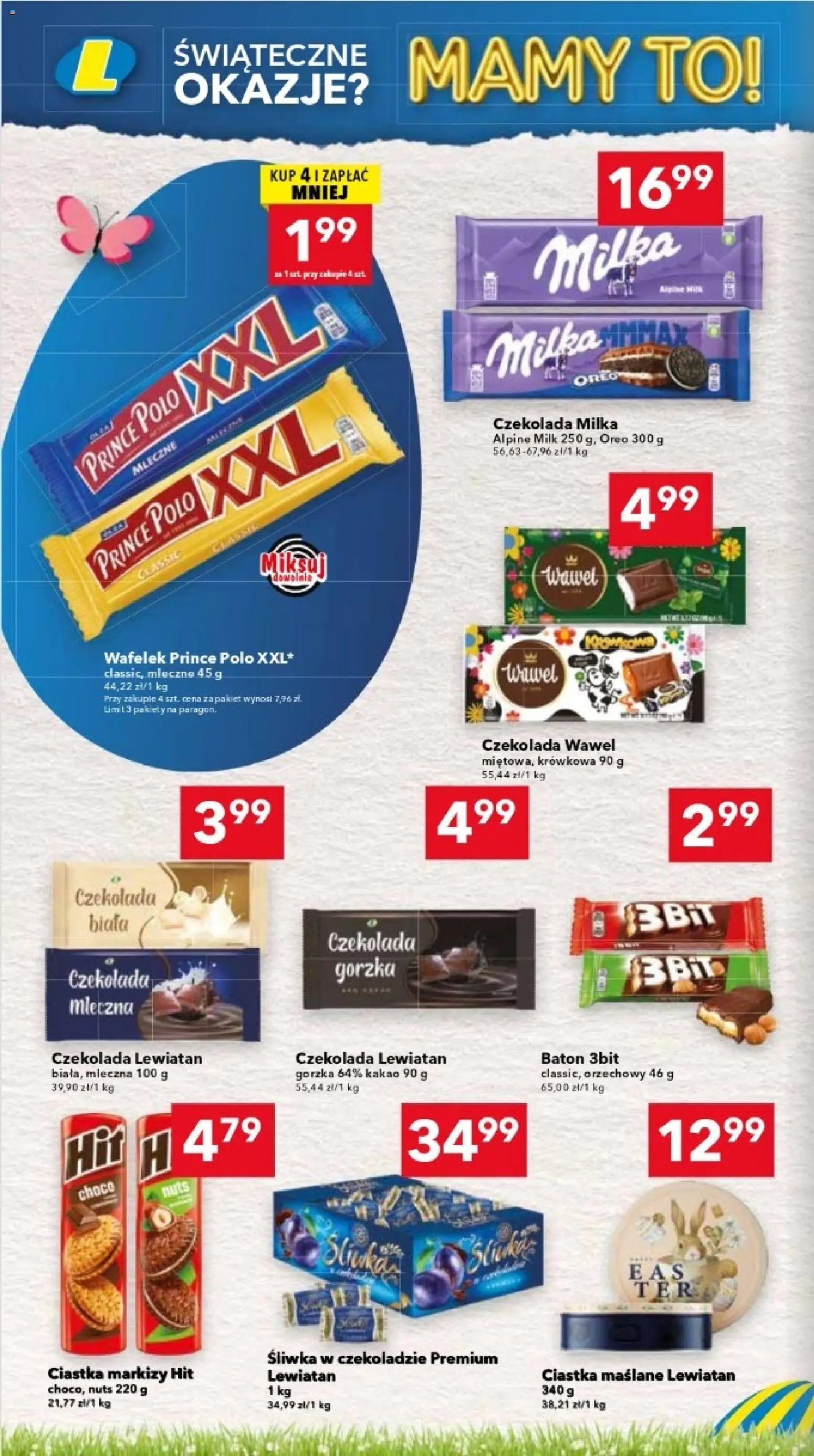 Lewiatan gazetka - Katowice od 12.03.2026 | Strona: 10 | Produkty: Prince polo xxl, Czekolada gorzka, Baton, Ciastka
