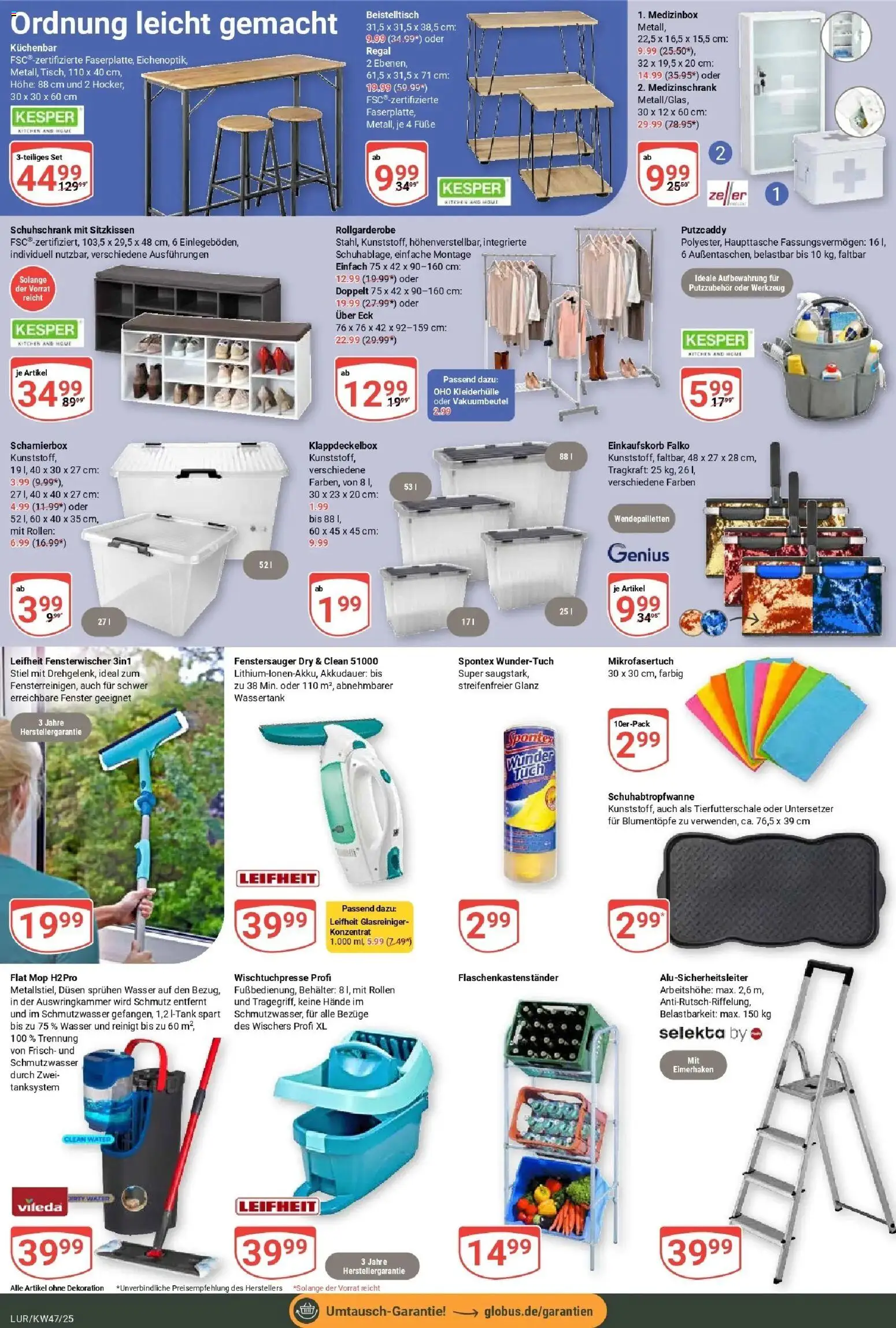 Globus prospekt Hamburg	 – gültig ab 17.11.2025 | Seite: 29 | Produkte: Beistelltisch, Regal, Wasser