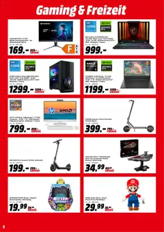 Media Markt Prospekt 	 ab 01.01.2026 gültig | Seite: 8 | Produkte: HP, Xiaomi, Scooter, Monitor
