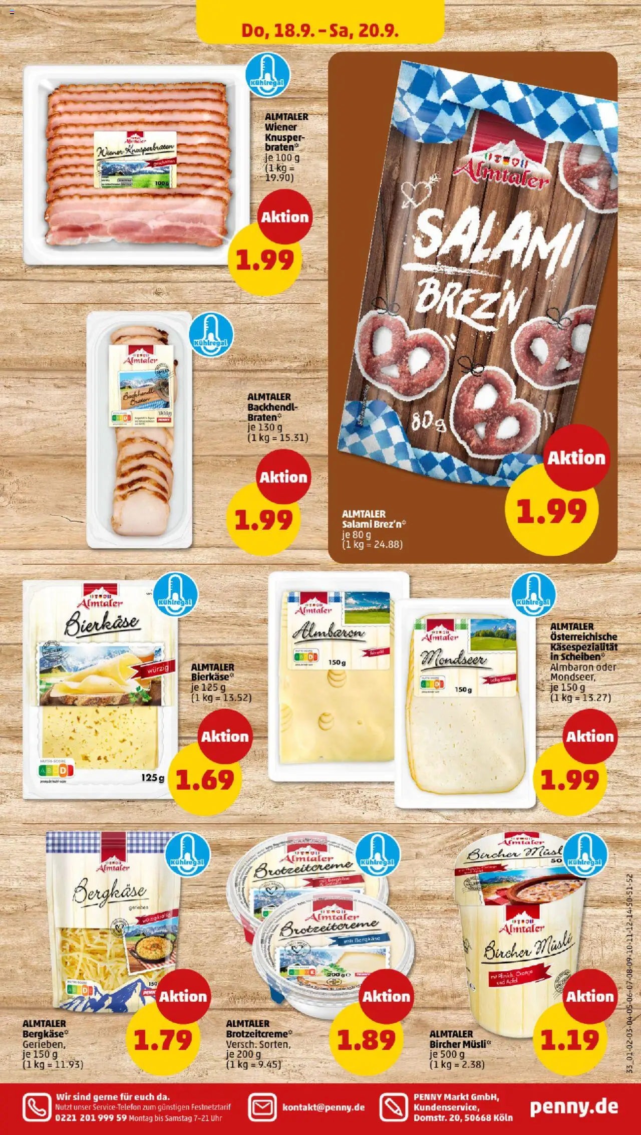 Penny Prospekt 	 – gültig ab 15.09.2025 | Seite: 35 | Produkte: Musli, Salami, Uhr