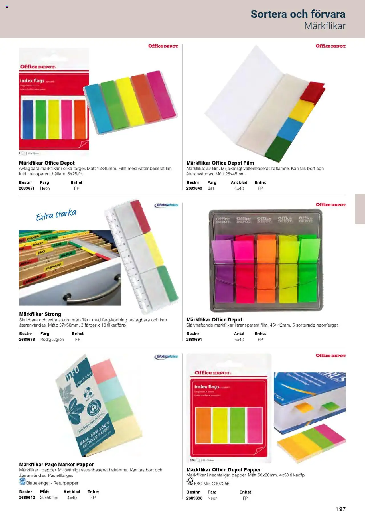 Office Depot reklamblad aktuell från 01.02.2025 | Sida: 199 | Produkter: Papper