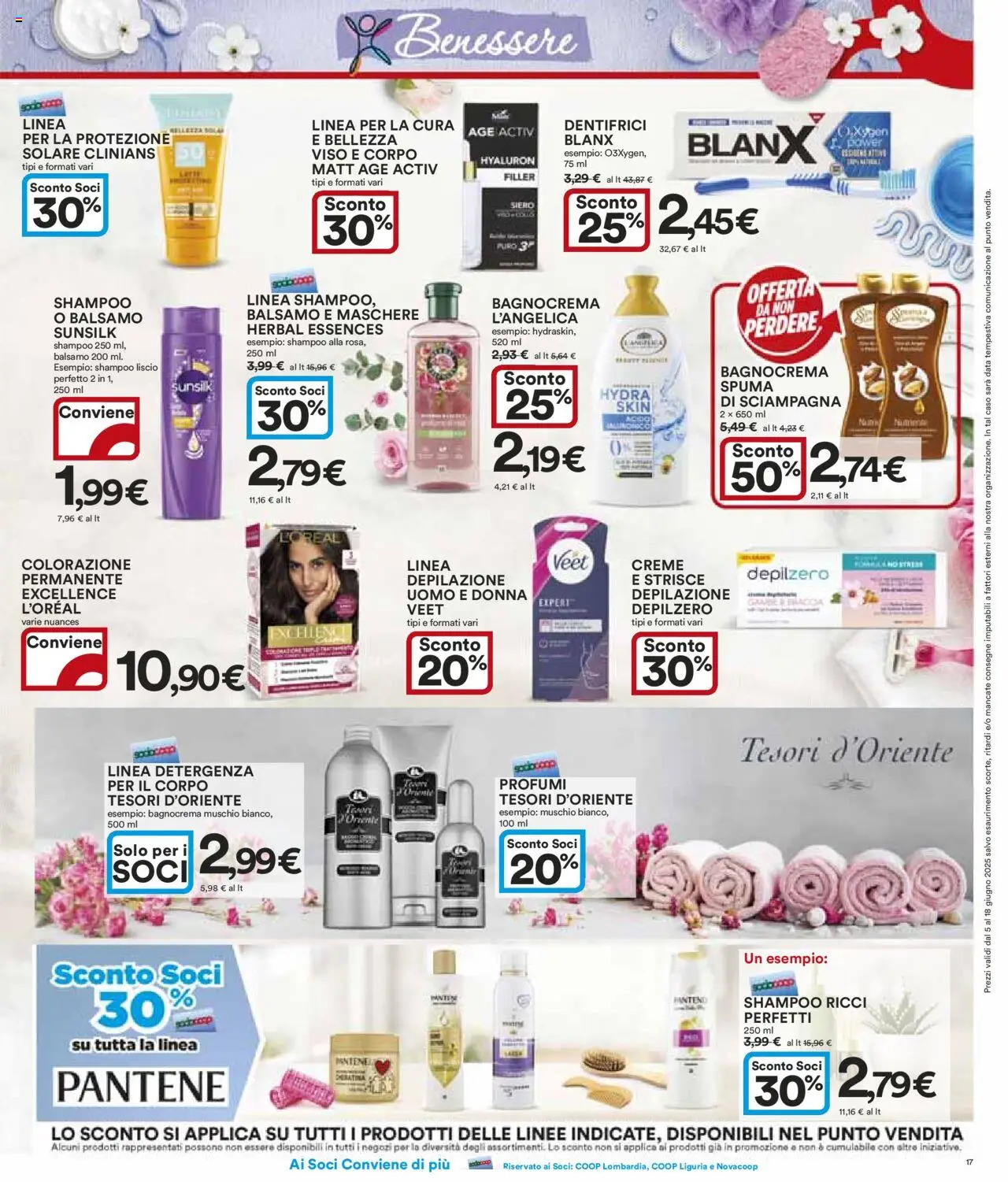 Volantino Ipercoop del 05.06.2025 | Pagina: 17 | Prodotti: Shampoo, Balsamo, Body, Data