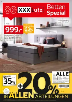 XXXL Lutz Betten Spezial gültig ab dem 18.08.2025