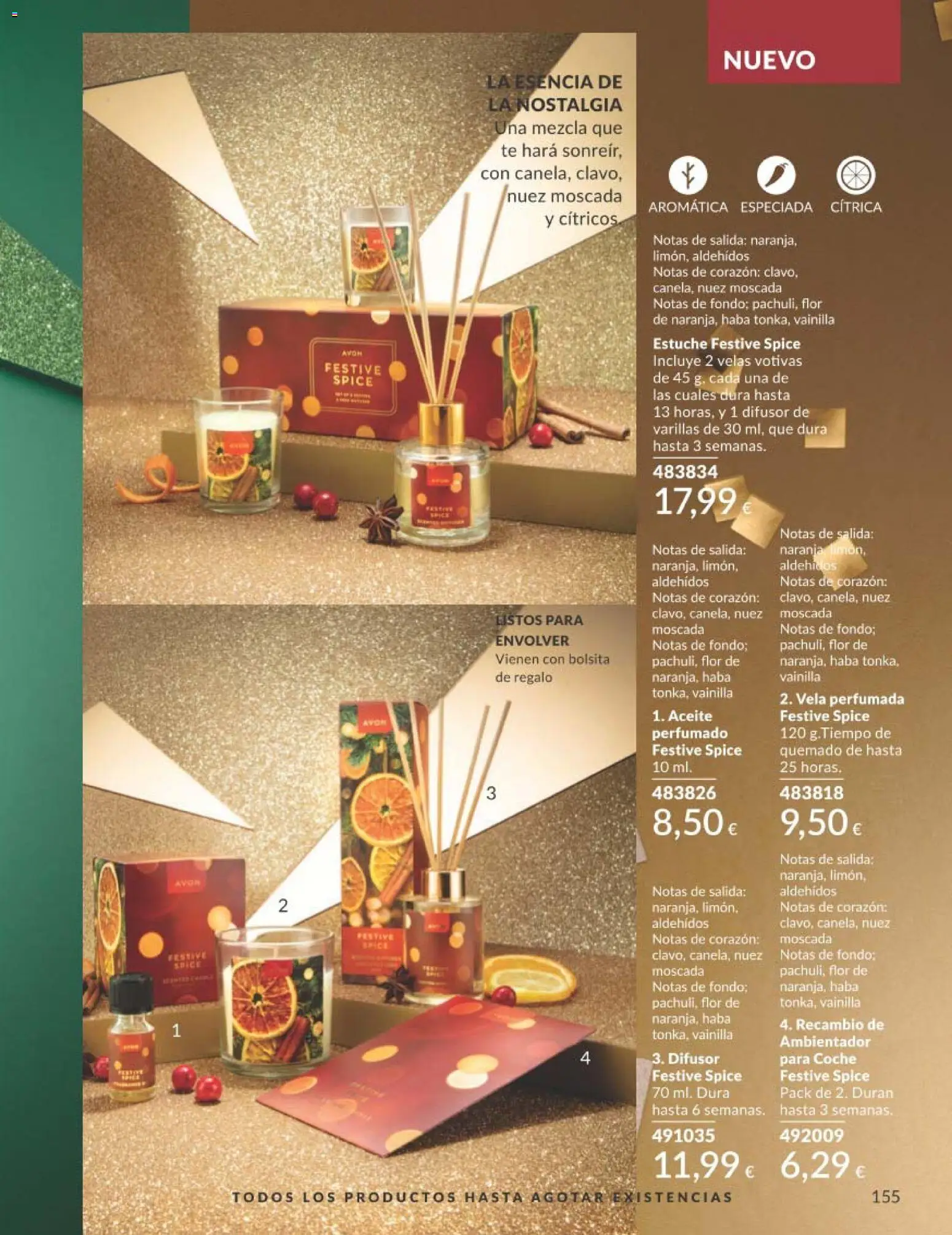 Catálogo AVON campaña 11 Black Friday │ válido desde el 01.11.2025 | Página: 155 | Productos: Aceite, Té, Vela, Βραχιόλι