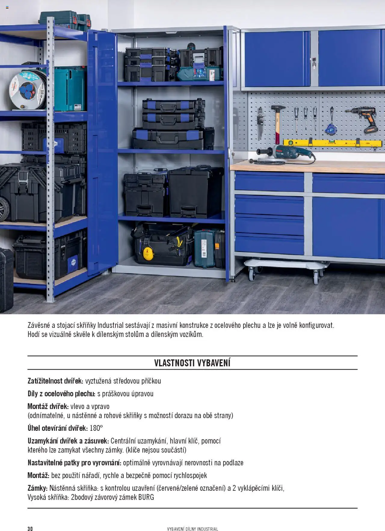 HORNBACH katalog - INDUSTRIAL - Systém vybavení dílny od 06.02.2025 | Strana: 30 | Produkty: Skříňka