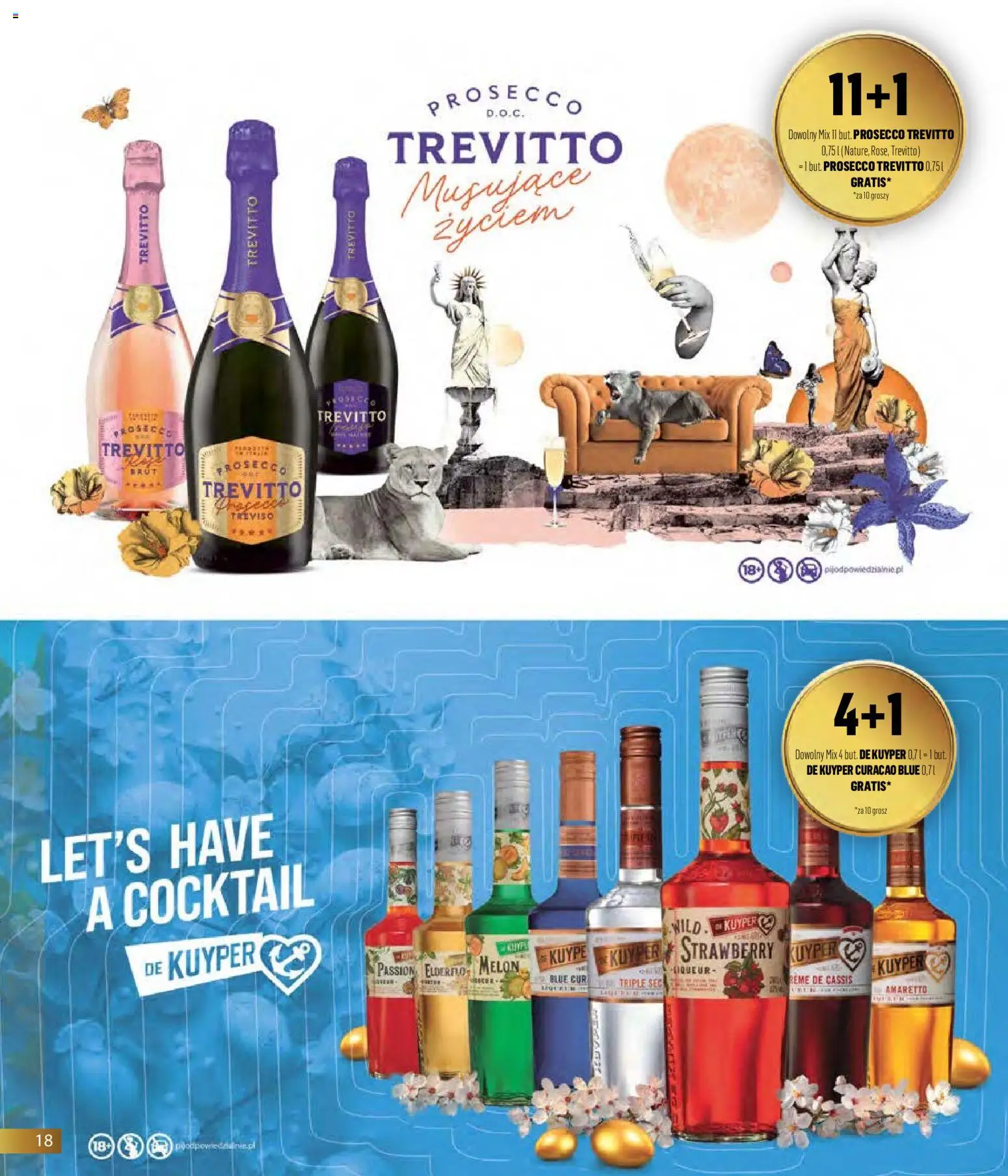 Eurocash gazetka - Horeca od 01.04.2026 | Strona: 18 | Produkty: Melon, Amaretto, Prosecco