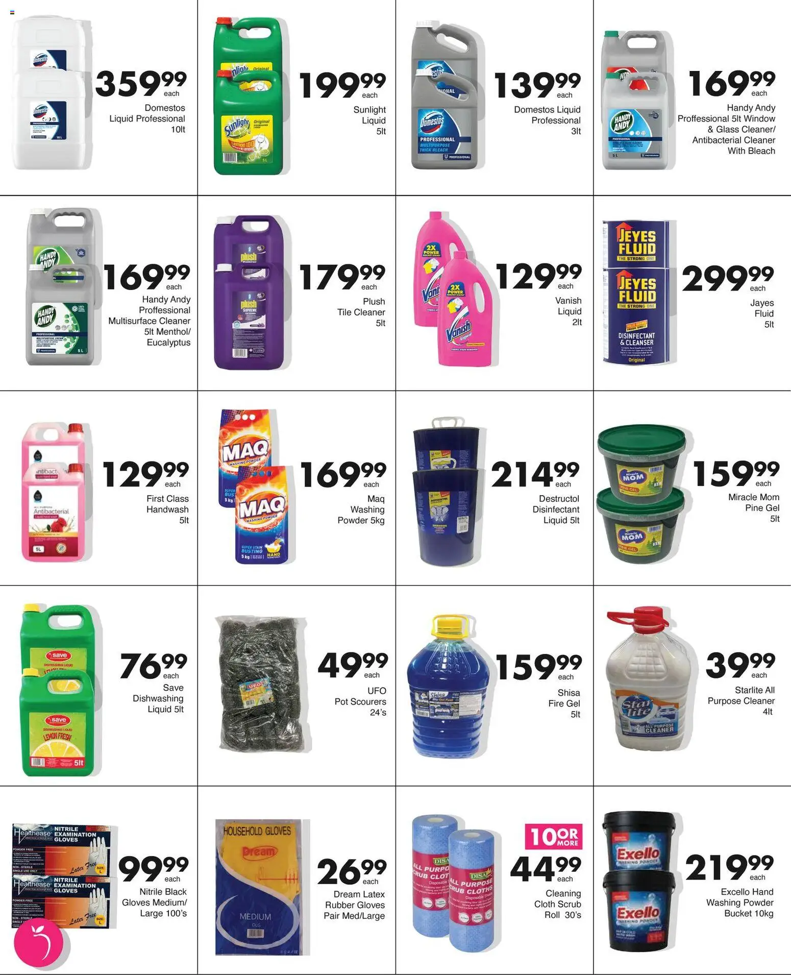 New Save catalogue – valid from 02.03.2026 | Page: 24 | Products: Handwash, Disinfectant, Bleach, Powder