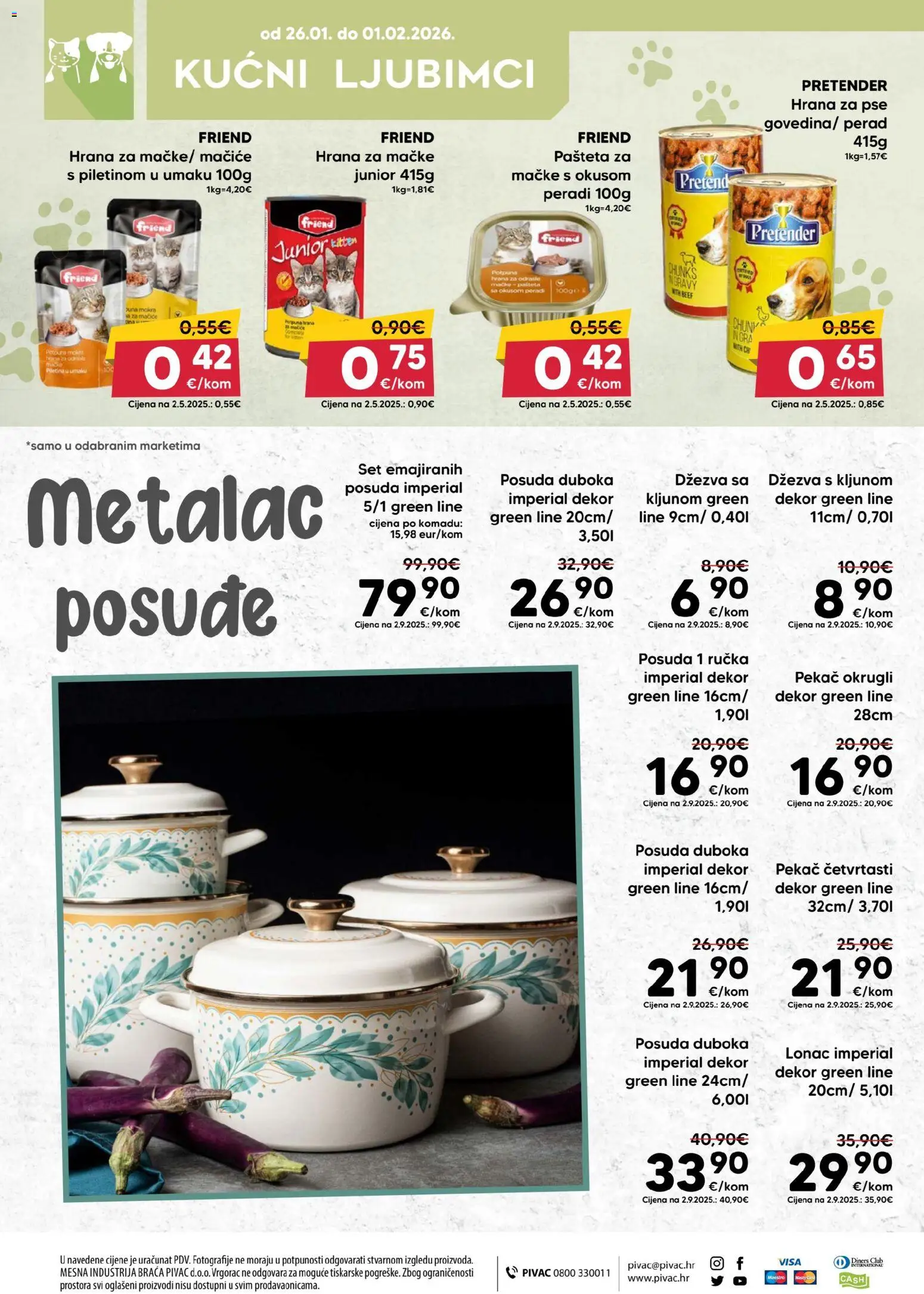 Pivac katalog | vrijedi od 26.01.2026 | Stranica: 12 | Proizvodi: Pašteta, Hrana za mačke, Dzezva, Lonac