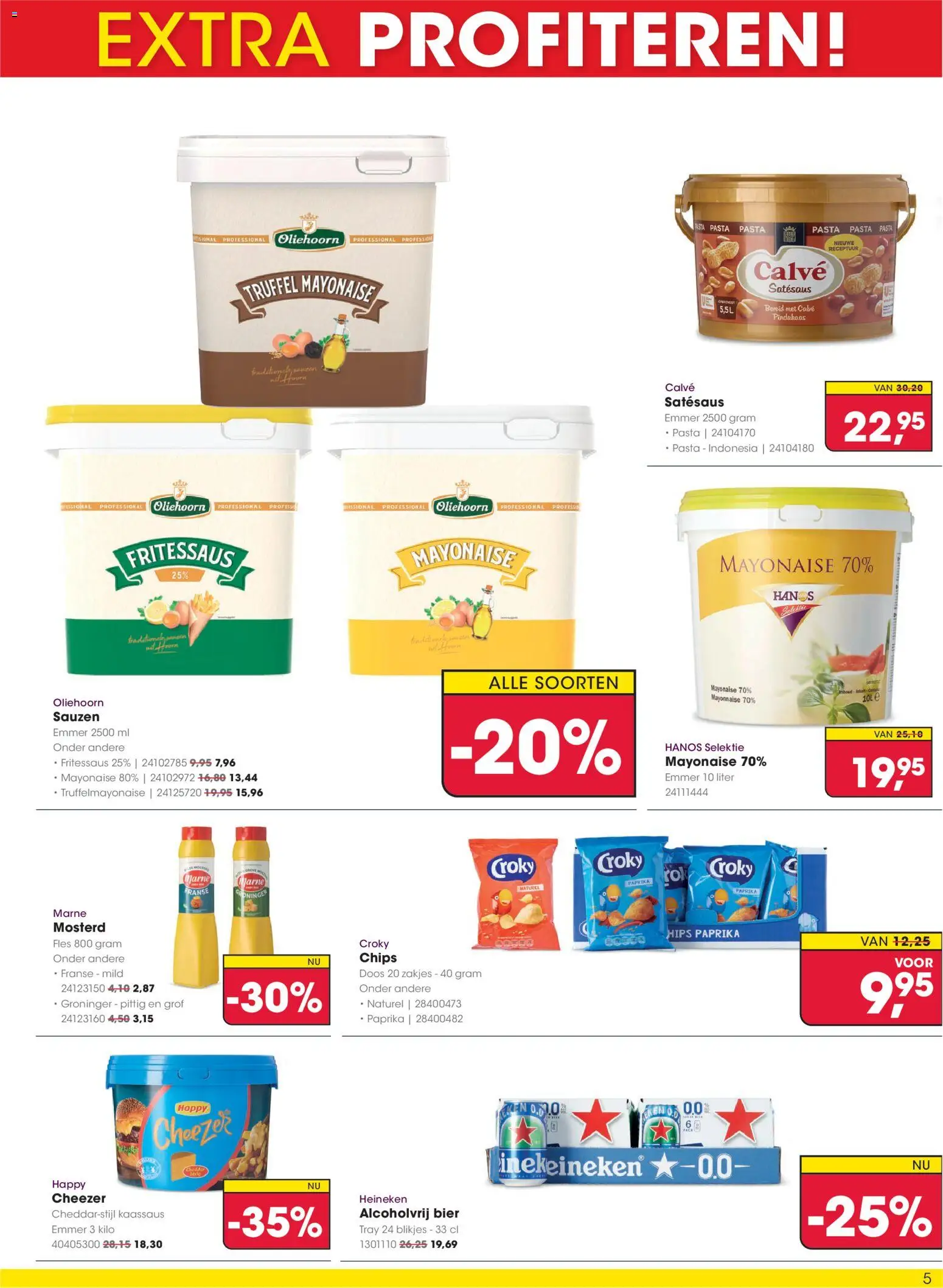 {H1} | Pagina: 5 | Producten: Bier, Pasta, Dijoni mustár, Fles