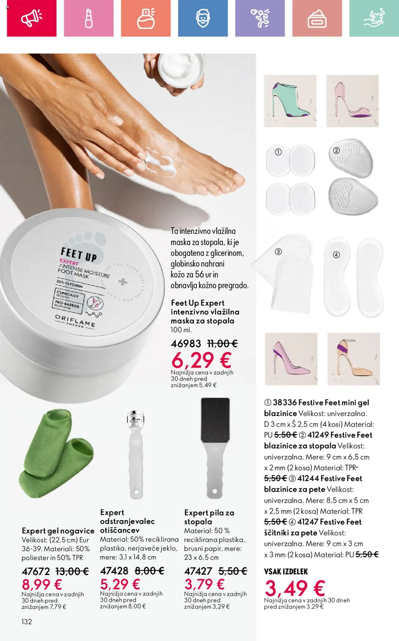 Oriflame katalog 12 │ velja od 24.08.2025 | Stran: 132 | Izdelki: Maska, Nogavice, Ščitniki