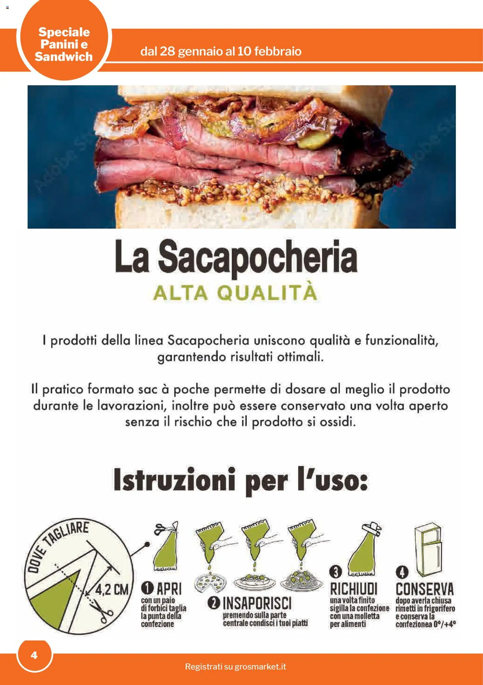 Volantino Sogegross del 28.01.2026 | Pagina: 4 | Prodotti: Frigorifero