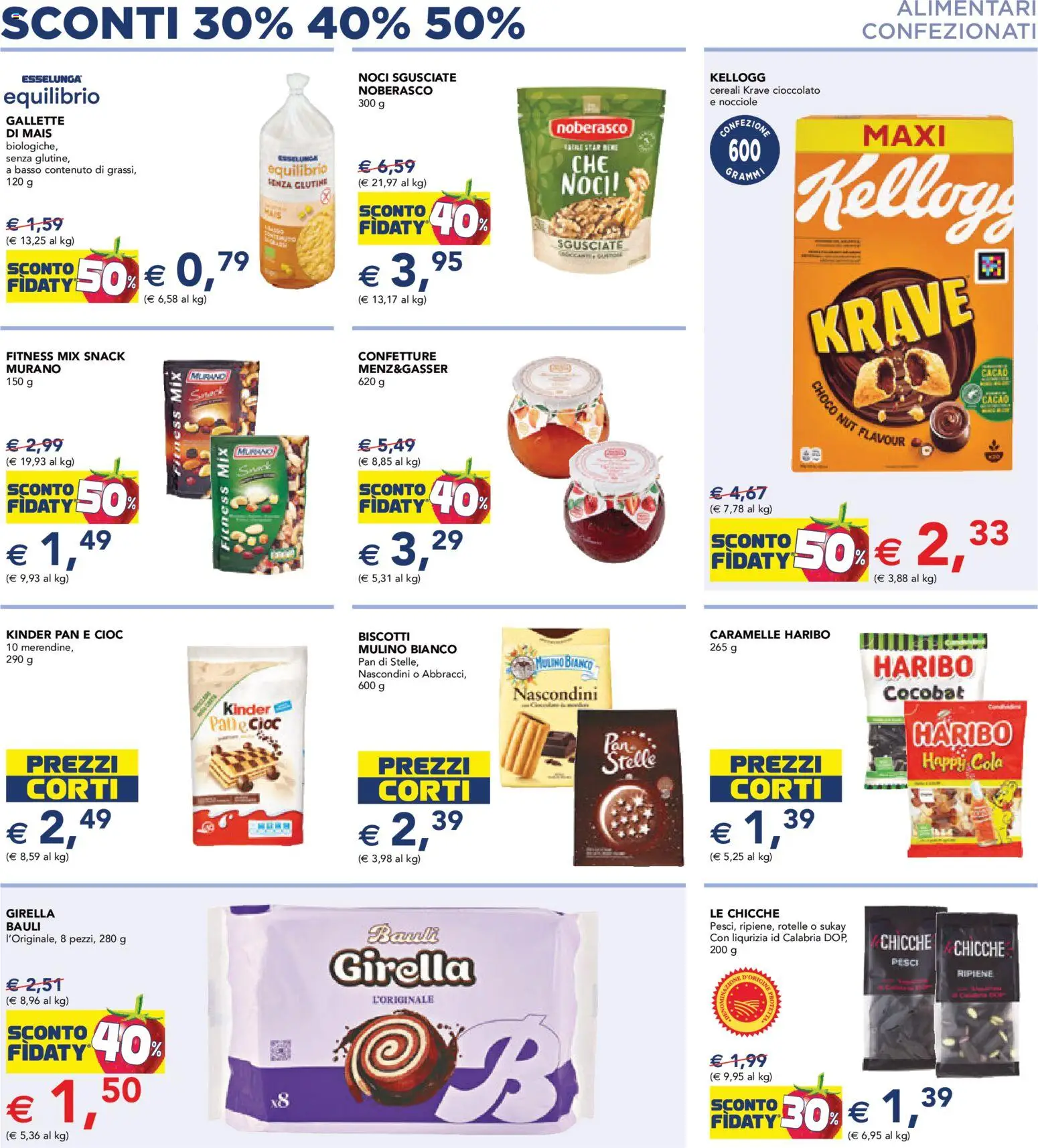 Volantino Esselunga S del 23.04.2026 | Pagina: 7 | Prodotti: Cereali, Biscotti, Gallette, Mais