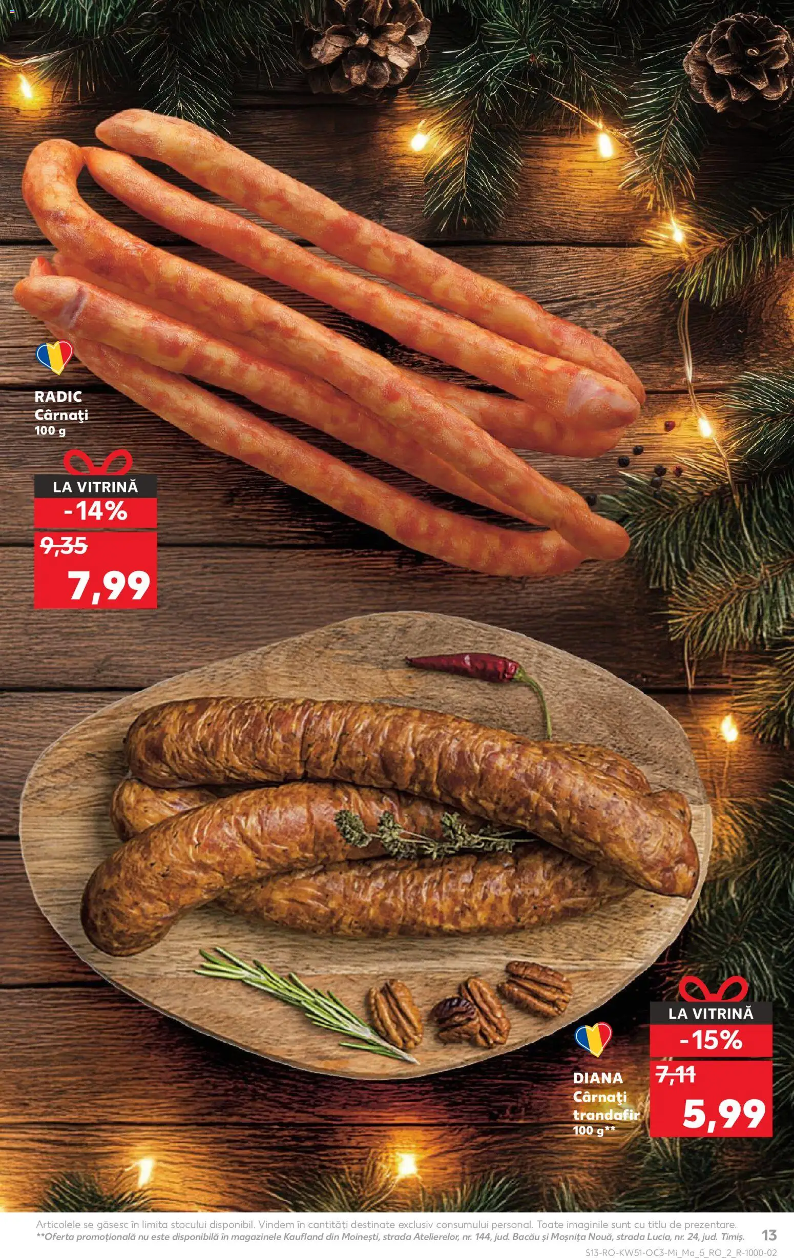 Kaufland RO akciós ujság - amely érvényes a következő dátumtól: 17.12.2025 | Oldal: 13