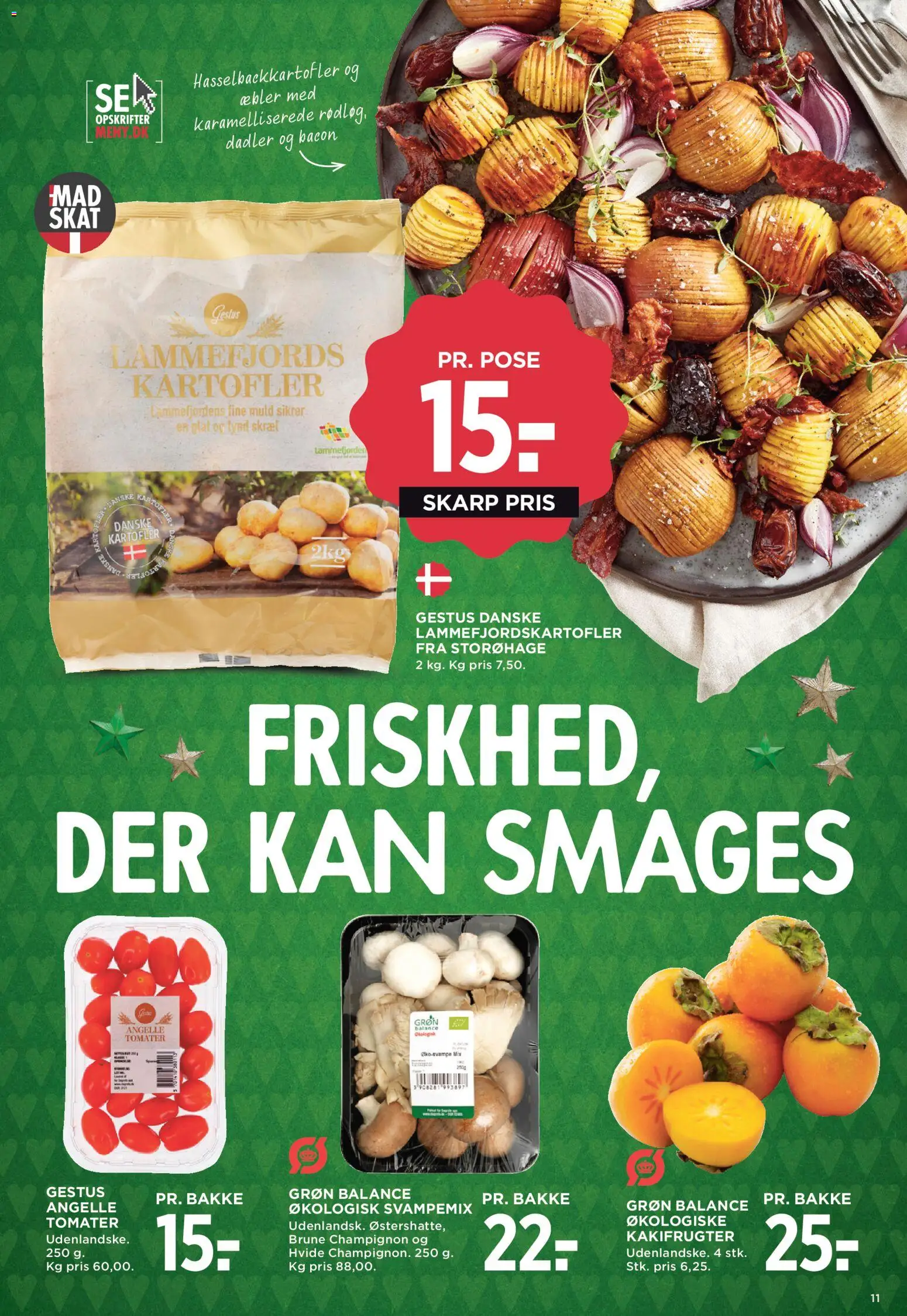 Meny tilbudsavis – gyldig fra 14.11.2025 | Side: 12 | Produkter: Champignon, Æbler, Tomater, Bacon