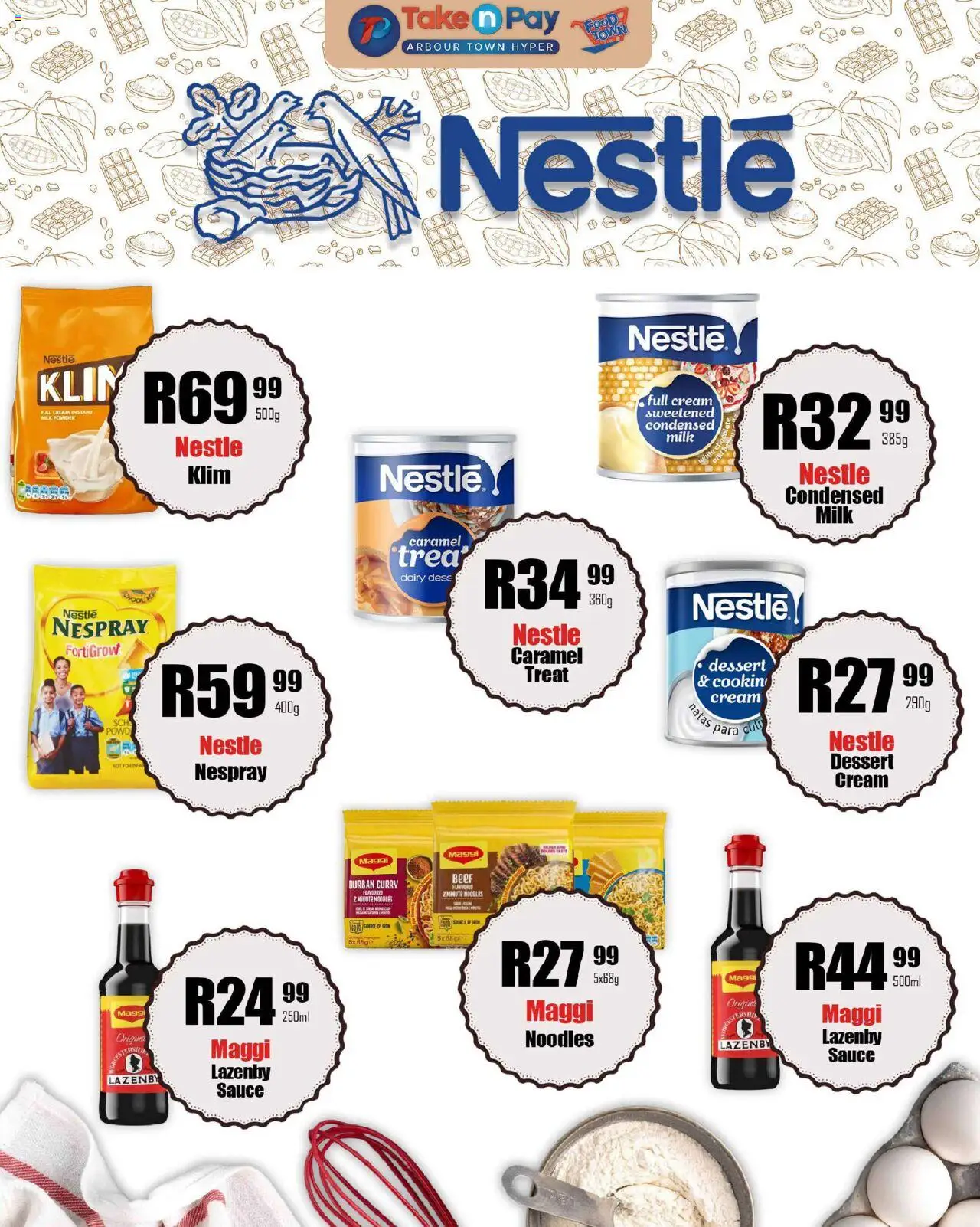 New Take n Pay catalogue – valid from 08.09.2025 | Page: 28 | Products: Condensed milk, Noodles, Cream, Sauce