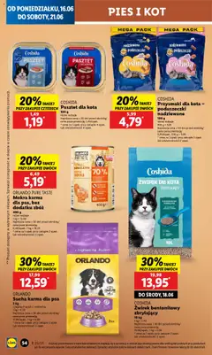 Lidl Gazetka od 16.06.2025 | Strona: 64 | Produkty: Żwirek dla kota, Mięso, Karma dla psa, Wołowina