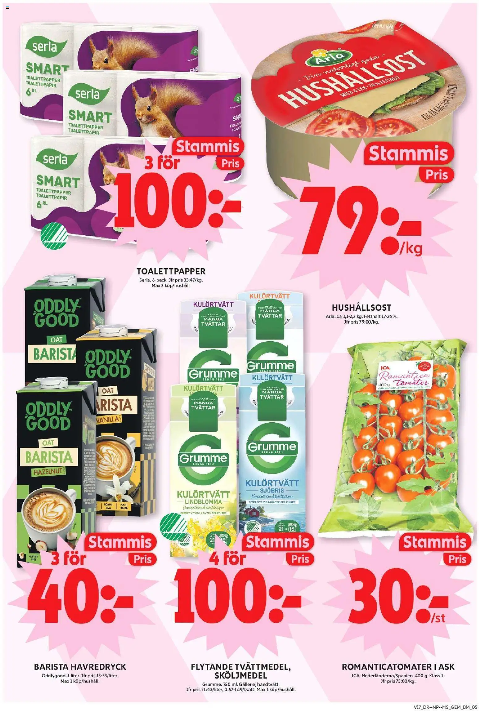 ICA Maxi reklamblad aktuell från 20.04.2026 | Sida: 5 | Produkter: Gem, Galler, Hushållsost, Havredryck