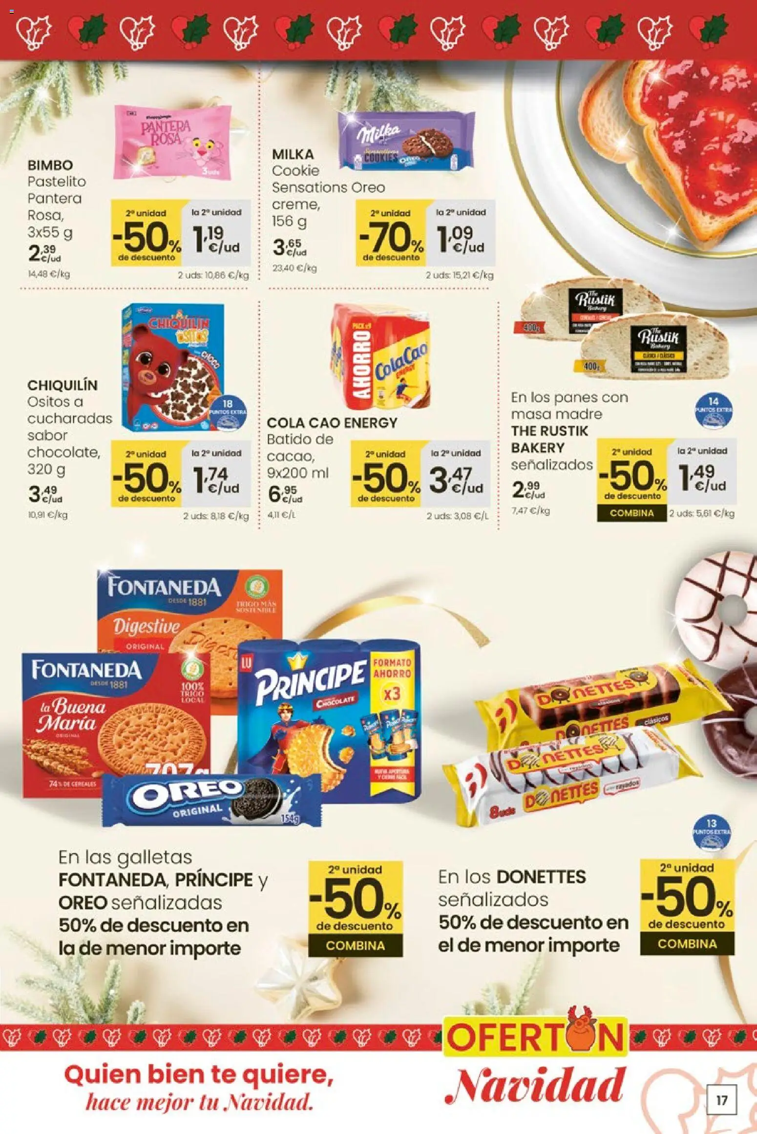 Eroski - Navidad  │ válido desde el 18.12.2025 | Página: 17 | Productos: Chocolate, Cereales, Té, Galletas