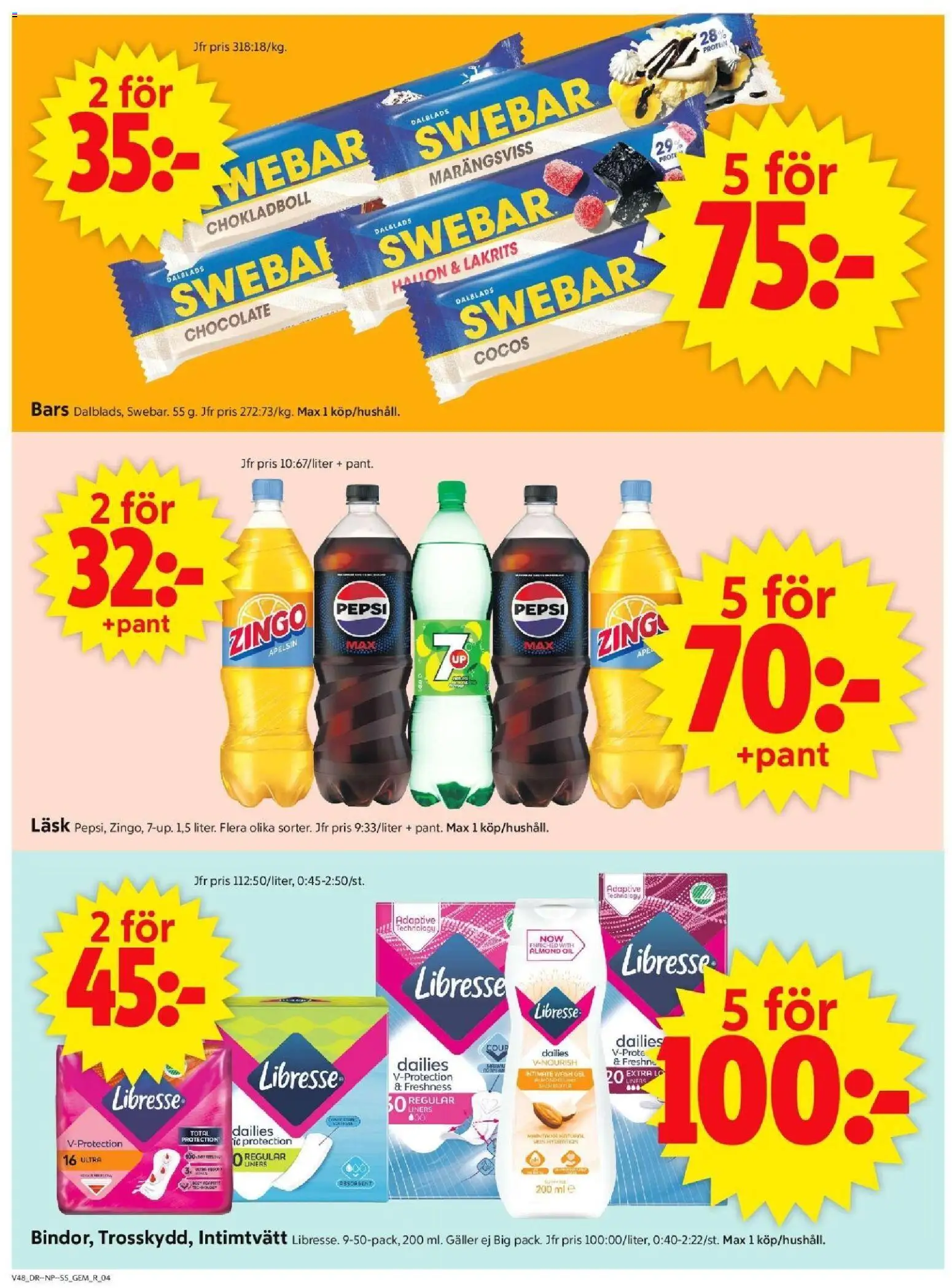 ICA Supermarket reklamblad aktuell från 24.11.2025 | Sida: 4 | Produkter: Zingo, Galler, Apelsin, Hallon