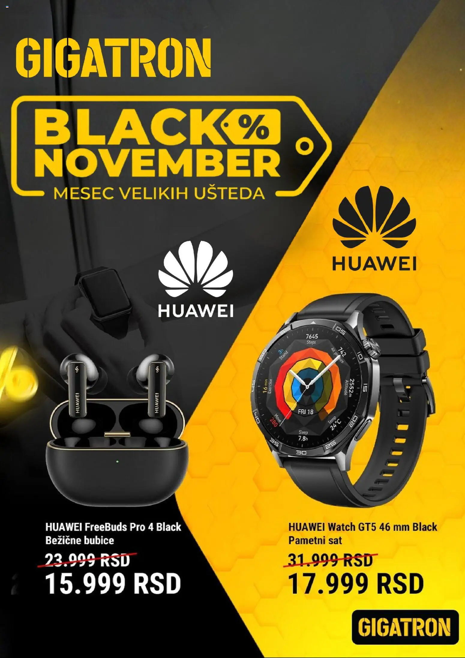 Gigatron katalog - važi od 03.11.2025 | Strana: 1 | Proizvode: Pametni sat