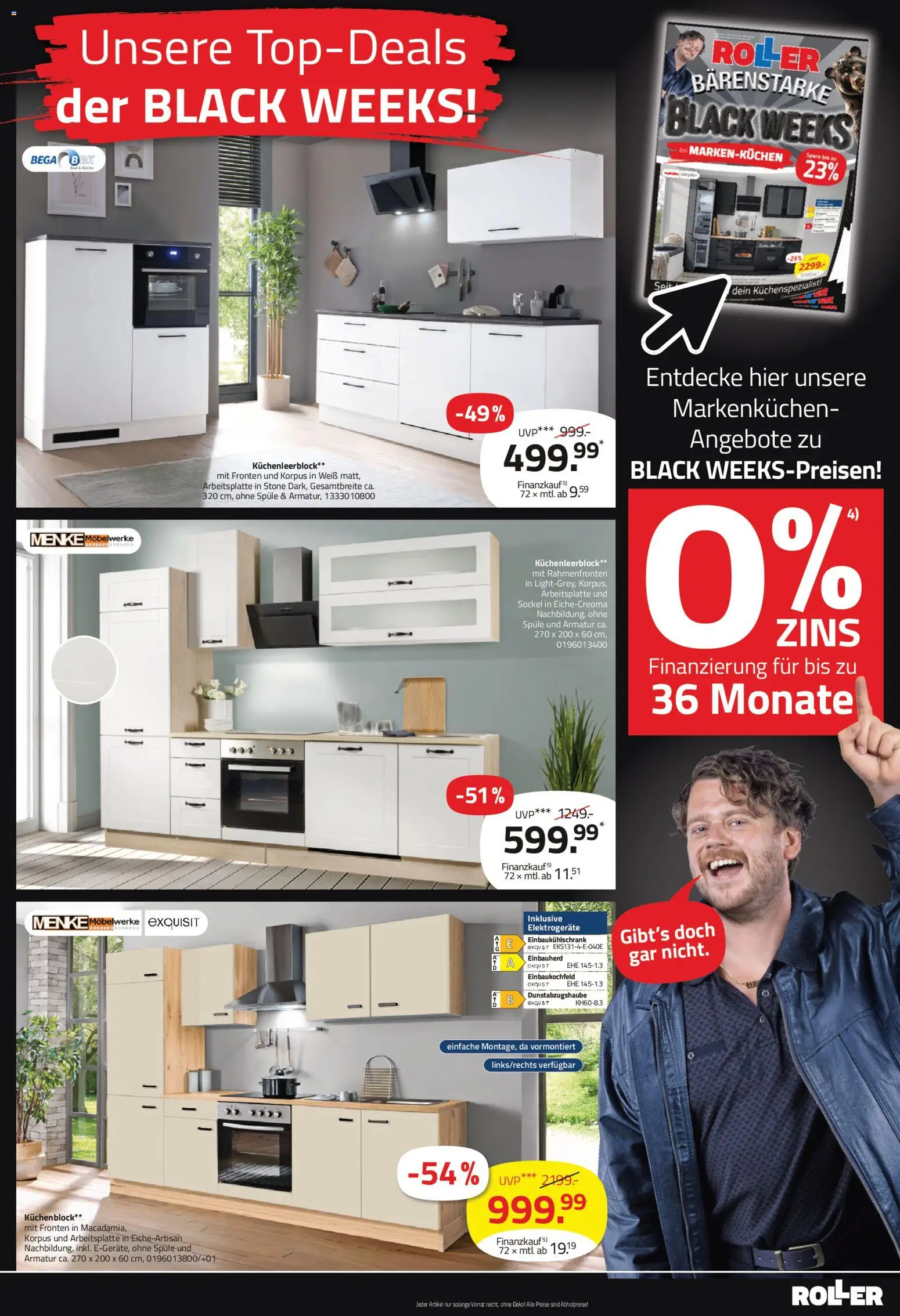 Roller - Black Friday – gültig ab 23.11.2025 | Seite: 17 | Produkte: Küchenblock, Küche, Armatur