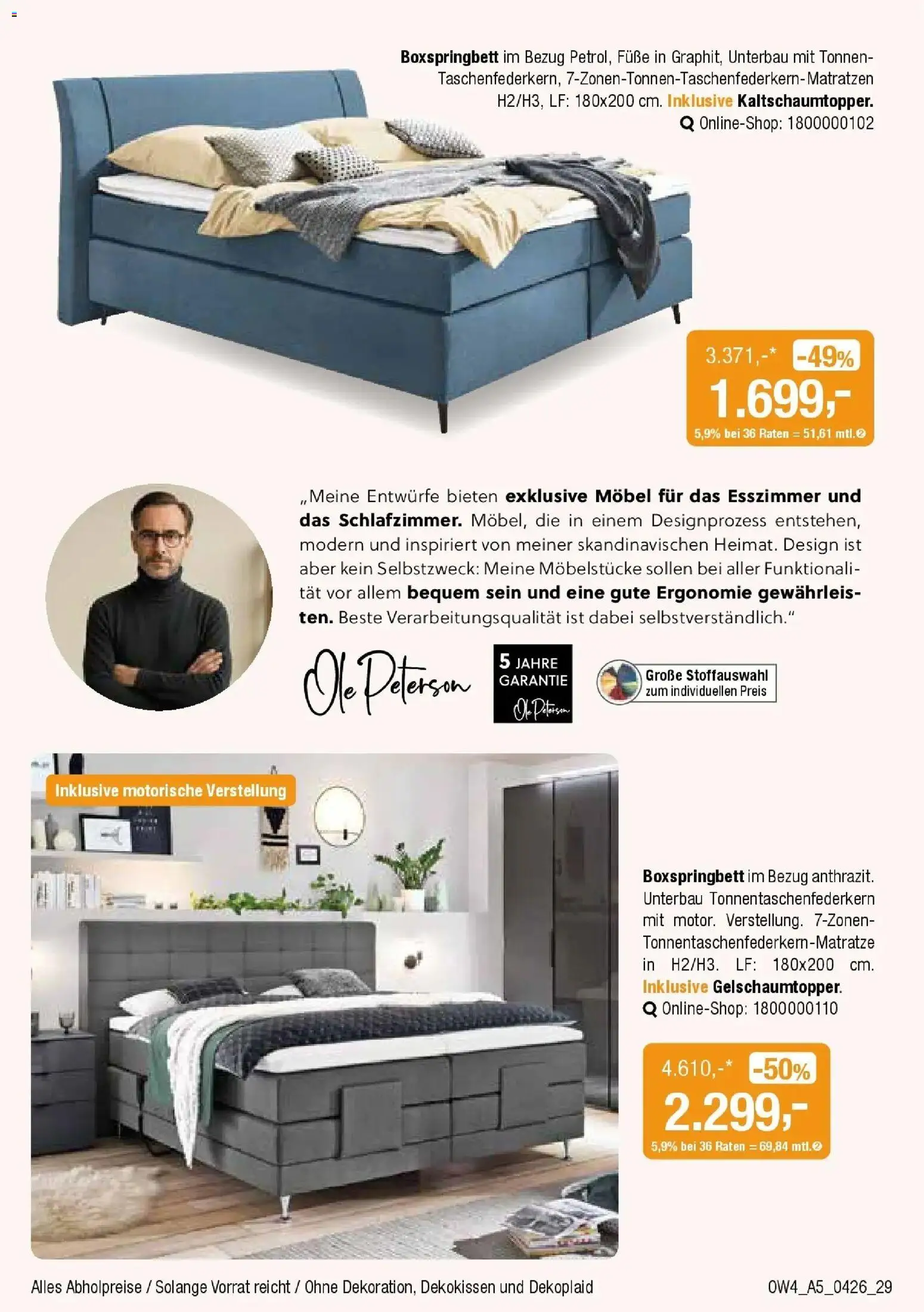 Angebote - Für Zuhause-Liebhaber – gültig ab 01.04.2026 | Seite: 29 | Produkte: Boxspringbett