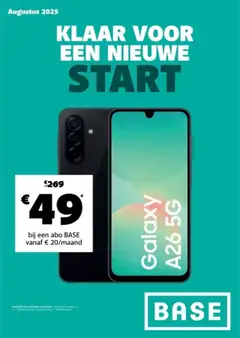 Base folder / publicité - Voorbeeld van een folder van Base, geldig van 01.08.2025