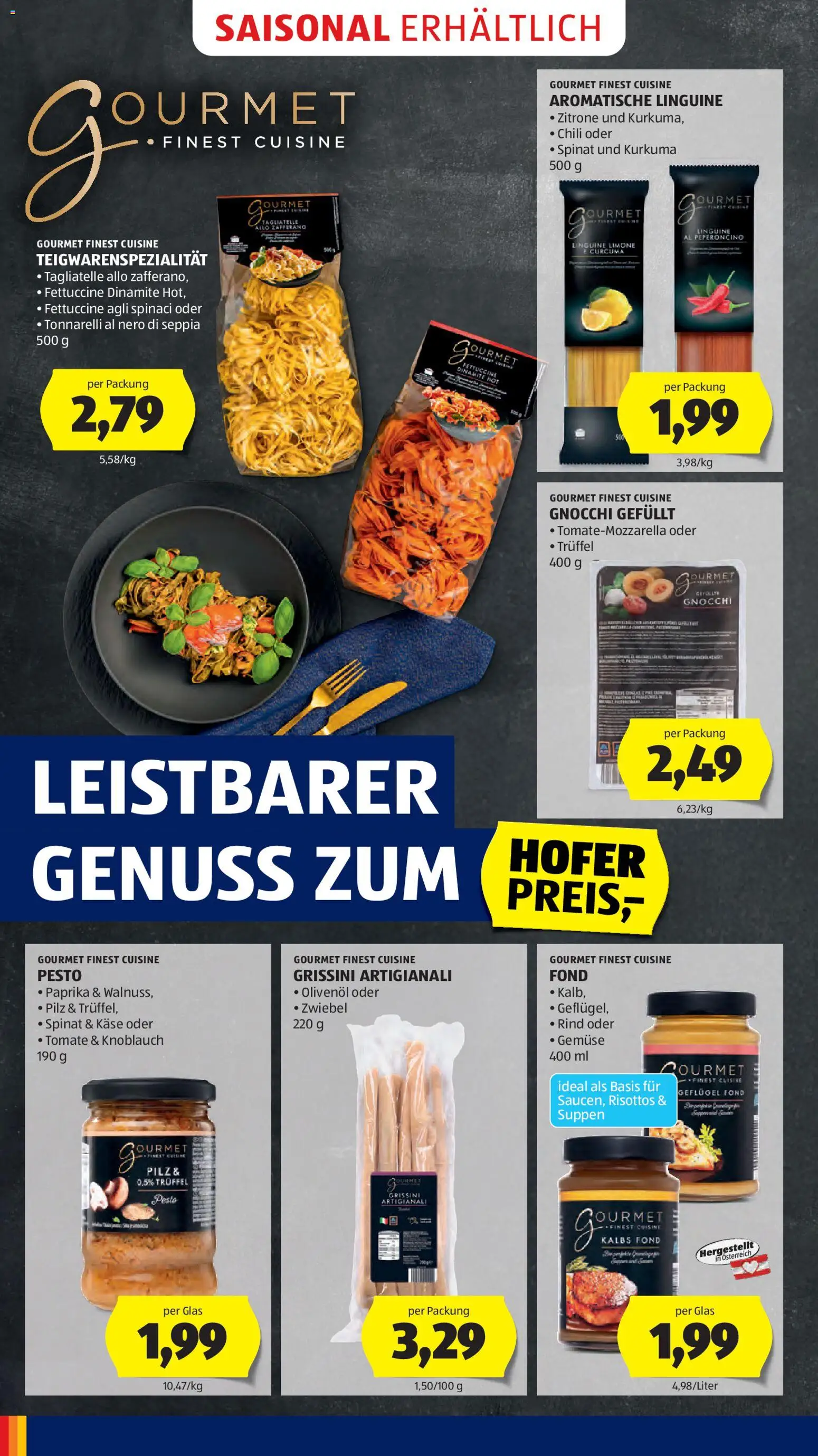 Hofer AT akciós ujság - amely érvényes a következő dátumtól: 06.03.2026 | Oldal: 22 | Termékek: Chili, Pesto, Kurkuma, Grissini