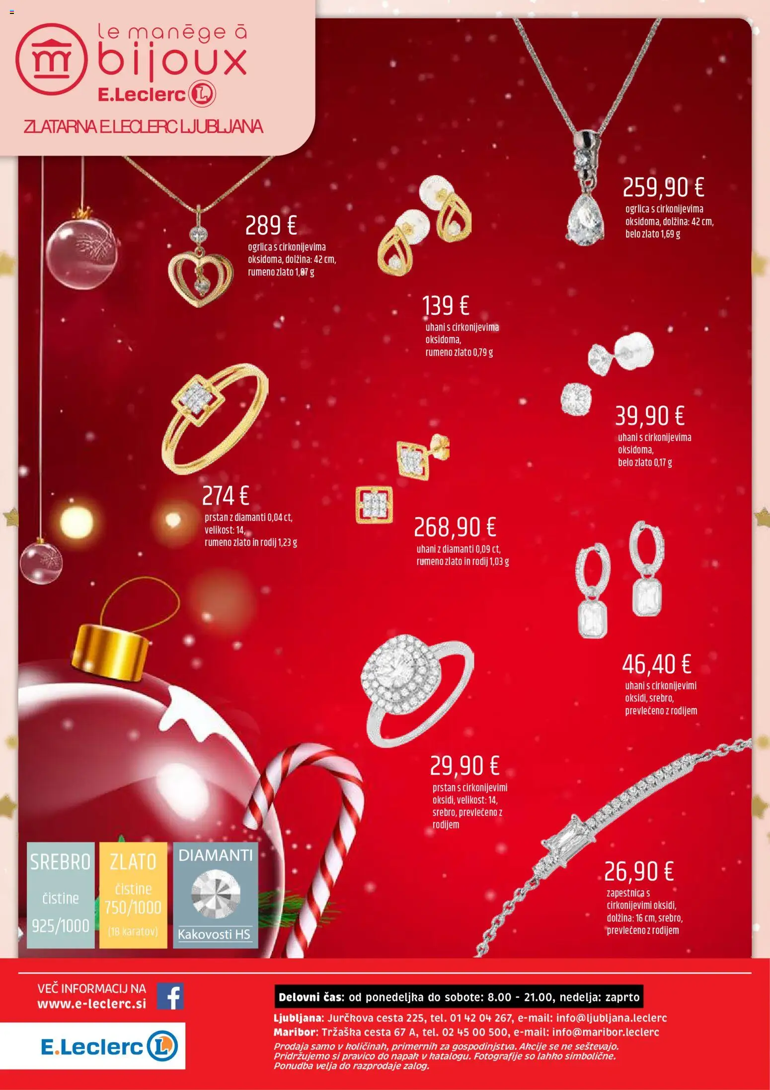 Novi E.leclerc katalog ponudbe – veljaven od 26.11.2025 | Stran: 24 | Izdelki: Zapestnica, Prstan, Uhani