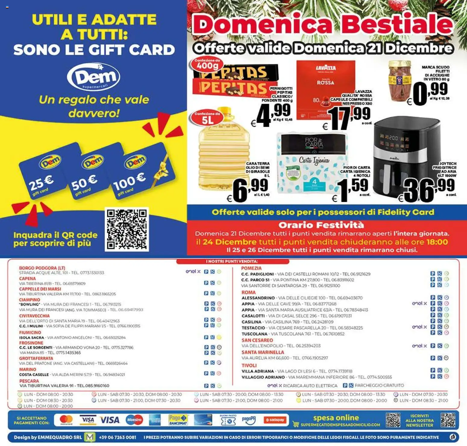 Volantino DEM del 16.12.2025 | Pagina: 24 | Prodotti: Acciughe, Lavazza, Friggitrice, Terra