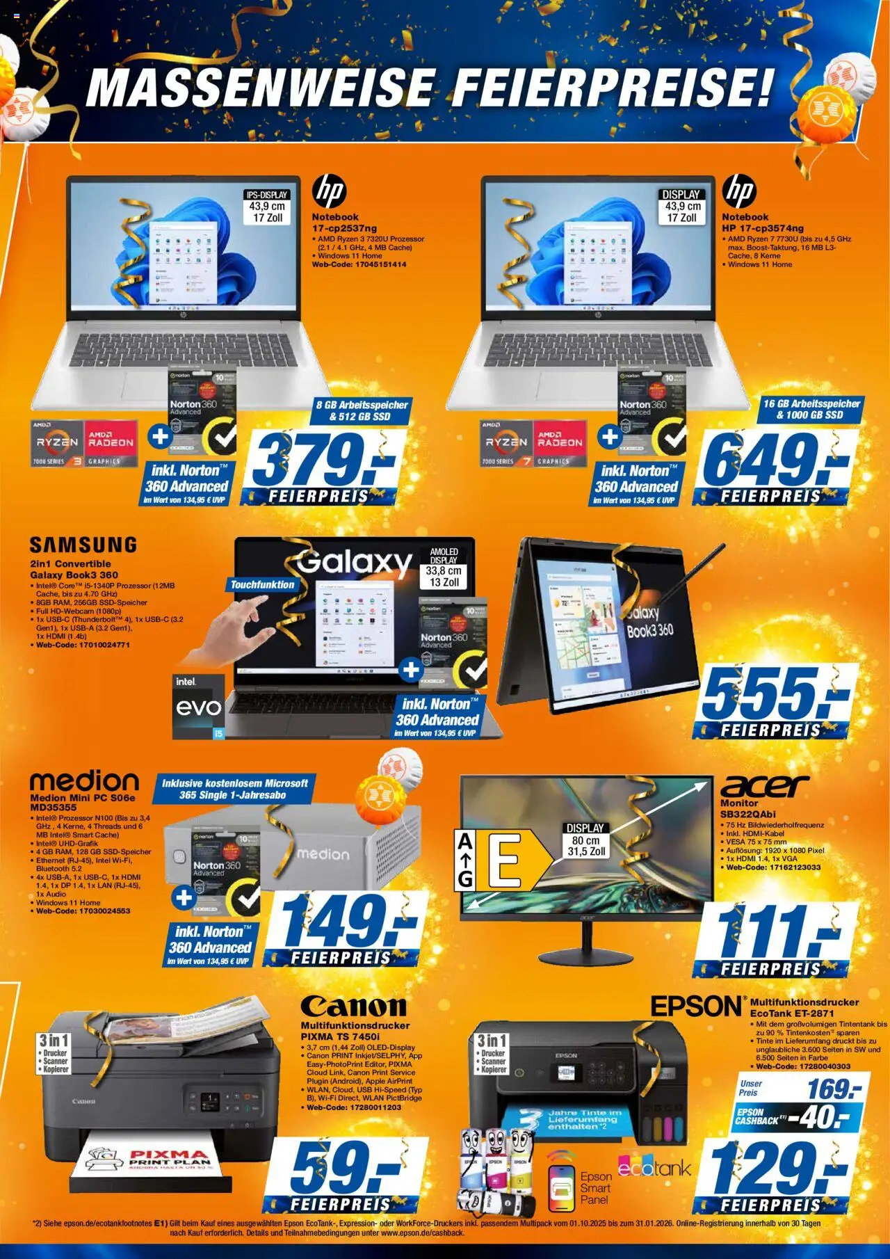 Expert  Aktuelle Beilage – gültig ab 03.10.2025 | Seite: 7 | Produkte: Apple, Mini pc, Drucker, Audio