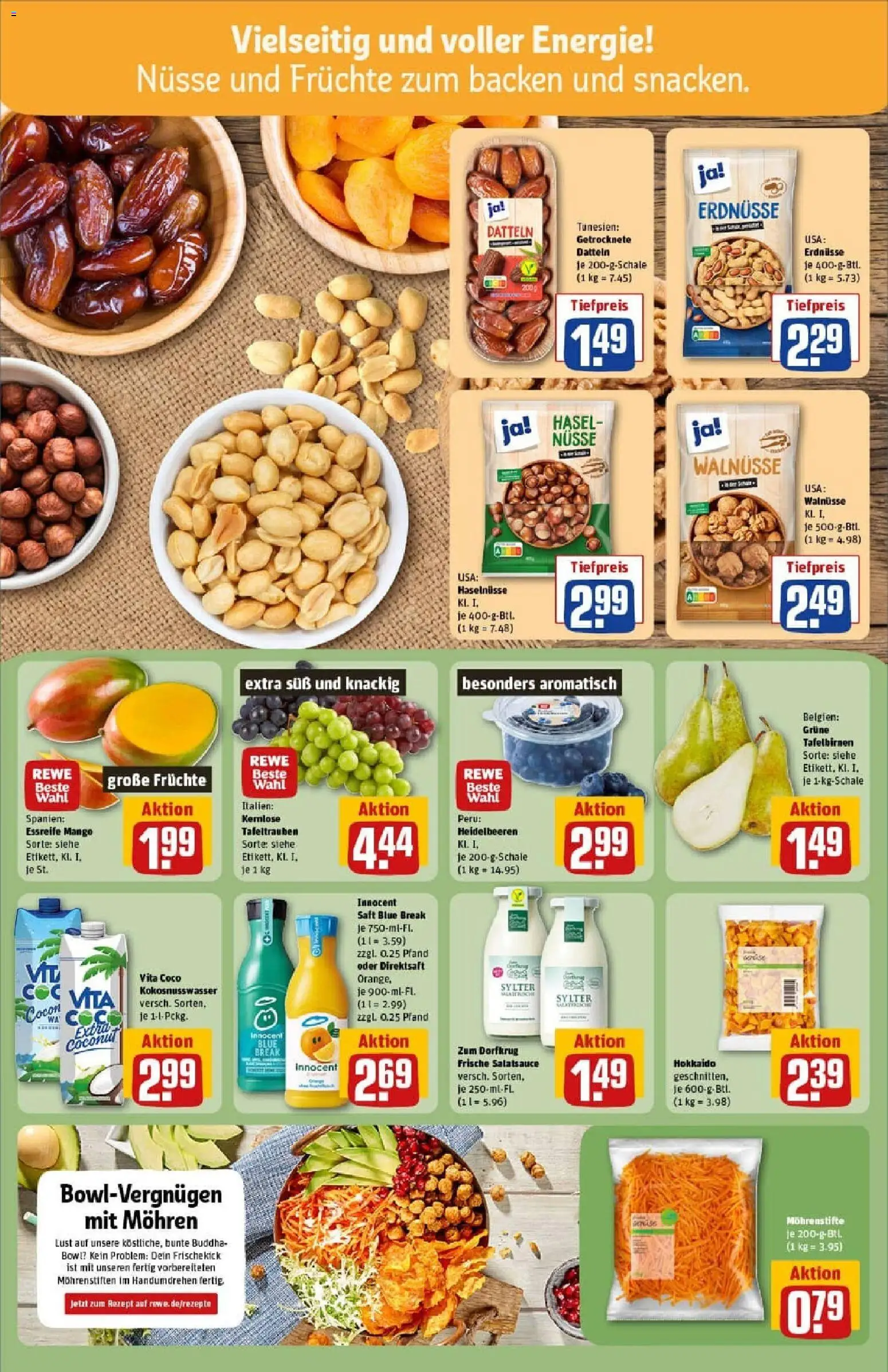 Rewe prospekt Bernkastel / Kues	 – gültig ab 26.10.2025 | Seite: 8 | Produkte: Dressing, Mango, Saft, Nüsse
