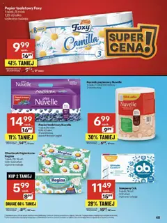 Delikatesy Centrum Gazetka od 31.07.2025 | Strona: 48 | Produkty: Tampony, Chusteczki higieniczne, Delikatesy, Zapach