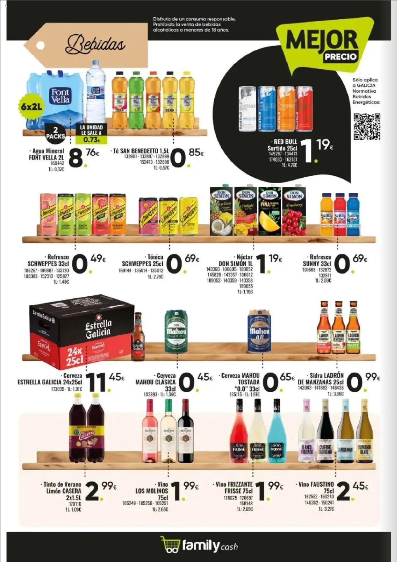 Family Cash folleto │ válido desde el 09.03.2026 | Página: 12 | Productos: Vino, Cerveza, Té, Néctar